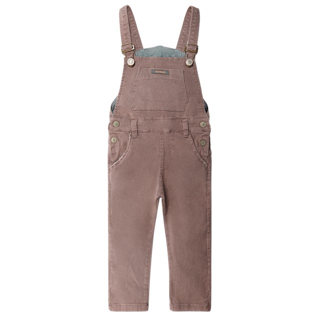 KIDSCOOL SPACE Baby Little Girls Canvas Overalls,Toddler Boys Ripped Holes Casual Workwear