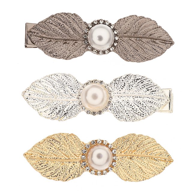 Coofit 3PCS Filles Épingles à Cheveux Nouveauté Mode Fausse Perle Cheveux Barrette Pinces à Cheveux Épingles