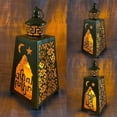 thumbnail image 2 of Style 3 Eid Hollow Led Light Escritorio Decorativo Luna Estrellas Paisaje Adorno De Luz, 2 of 5