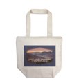 thumbnail image 1 of Great Smoky Mountains, Tennessee, Sunset, Contour (100% Cotton Canvas Reusable Tote Bag), 1 of 1