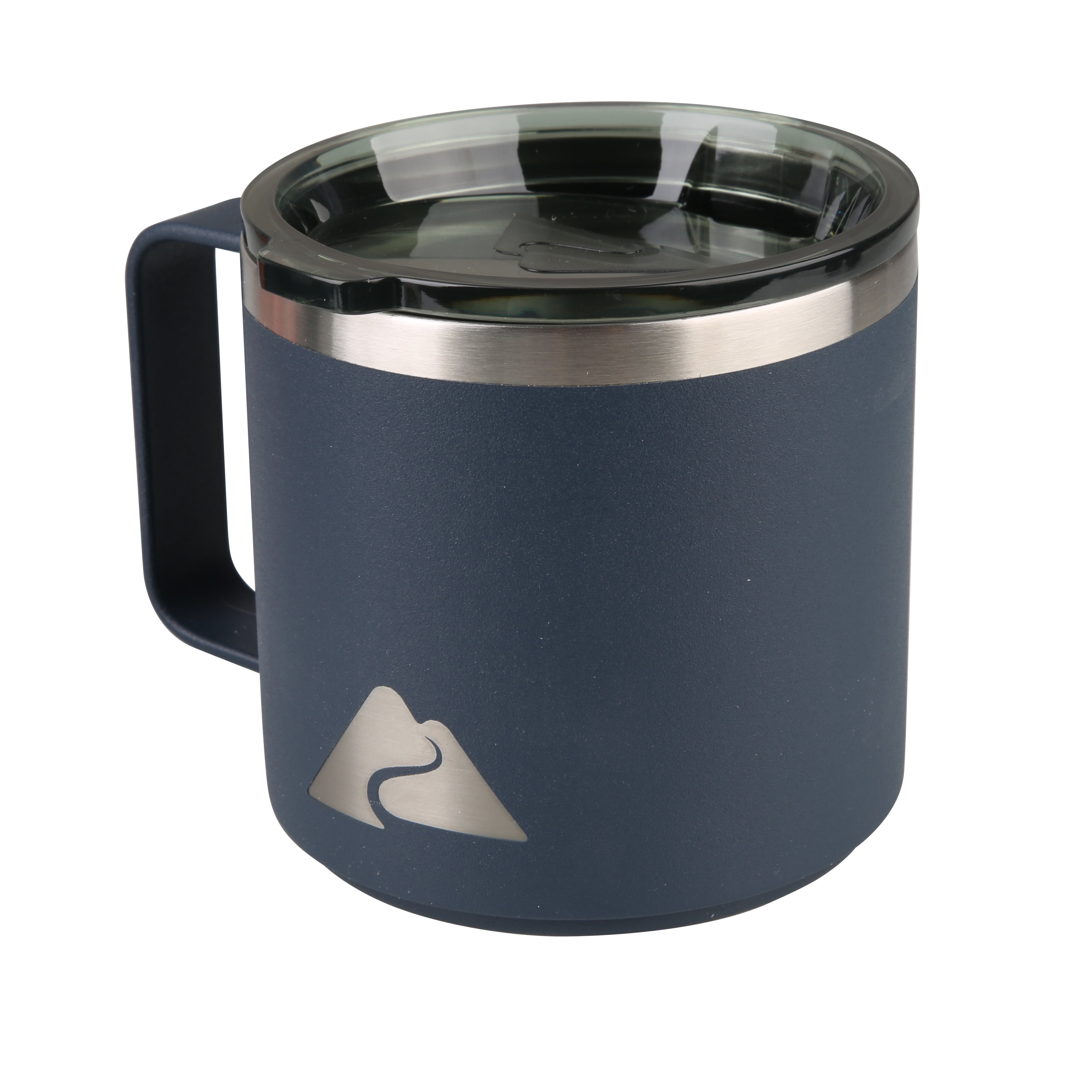 Ozark Trail Coffee Mug Black Enamelware ADVENTURE AWAITS Camping Metal Cup  NEW