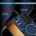 thumbnail image 3 of for Samsung Galaxy S23 FE Case with Camera Sliding Cover, [Compatible with MagSafe] with Magnetic Ring Kickstand, Military Grade Heavy Duty Protection Phone Case for Galaxy S23 FE, Royalblue, 3 of 10