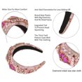 thumbnail image 3 of Diademas con diamantes de imitación para mujeres y niñas, accesorios retro para el cabello., 3 of 5