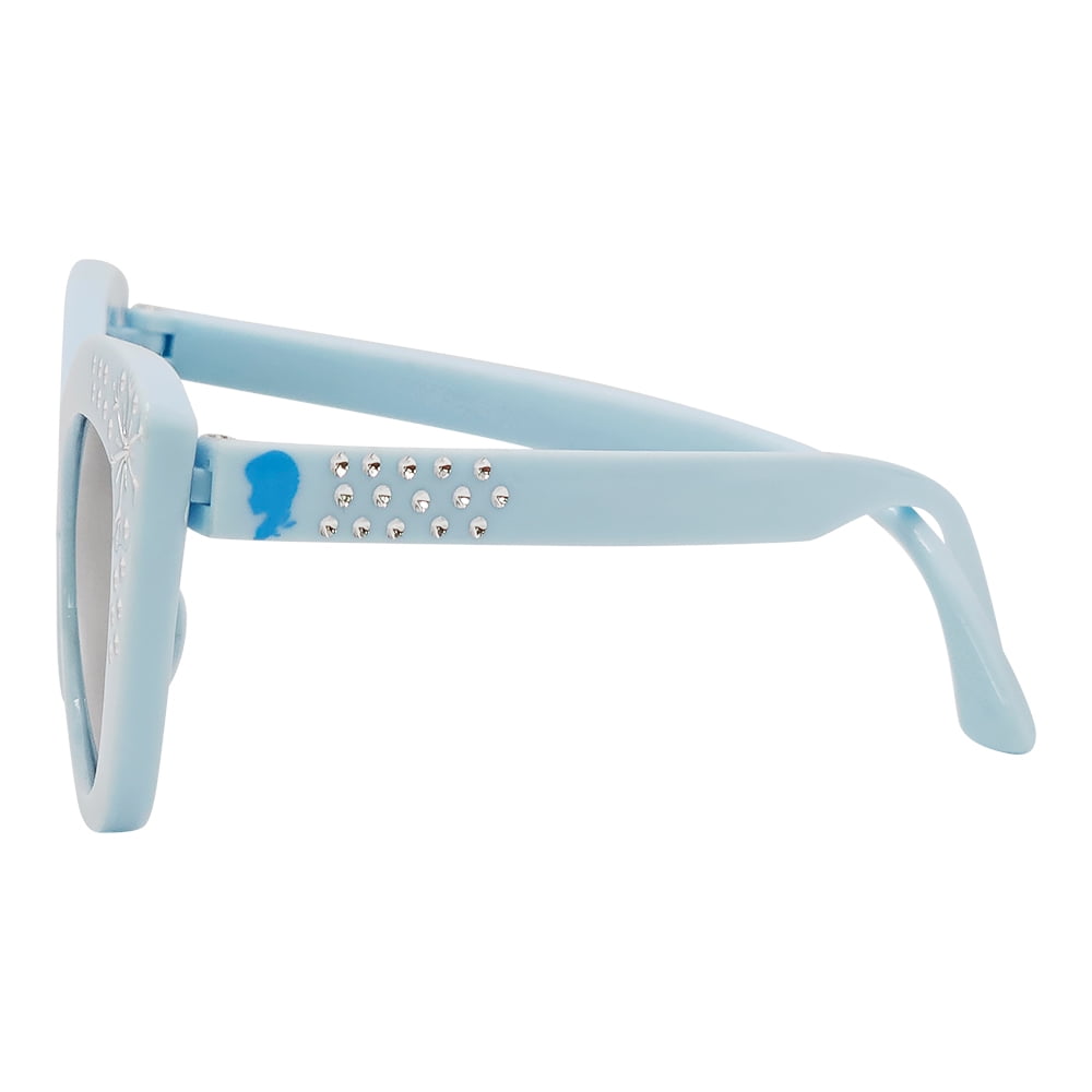 Frozen Blue Bling with Snowflake Cat Eye Sunglasses