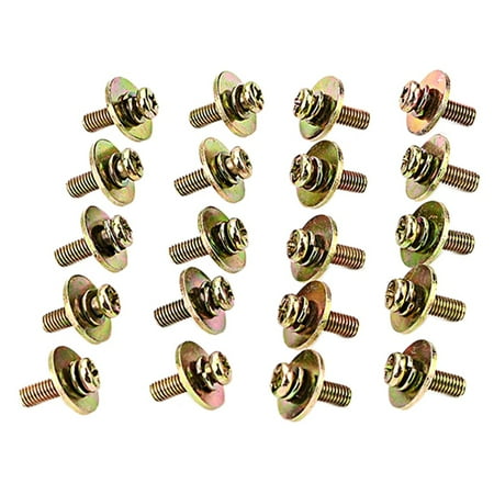 

20Pcs Metal Drum Set Lug Claw Hook Mount Screws Hardware