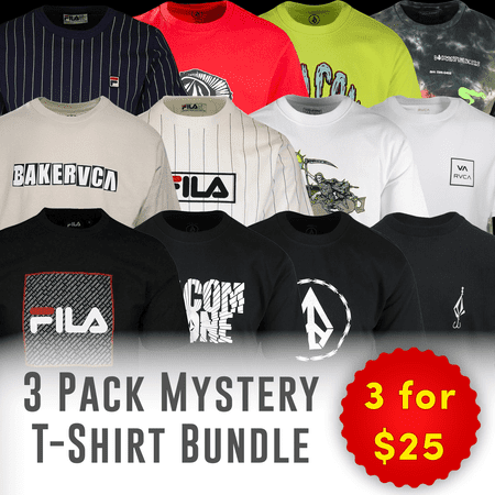 Mens 3 Pack T-Shirts Cotton Short Sleeve T-Shirts - Size Small & Extra-Small