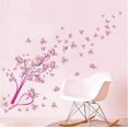 thumbnail image 5 of Pegatina de pared LIUXGMXG flor de mariposa rosa decoración de fondo material premium, 5 of 5