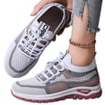 thumbnail image 2 of Domuza Womens Orthopedic Athletic Shoes Tennis Shoes Slip-On Mesh Running, Women Shoes Summer Sneakers Breathable for Walking Pink 9（EU-42）, 2 of 6