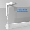 thumbnail image 4 of Soporte de pared para pantalla de proyector POROHOM Universal de 6 pulgadas, 4 of 6