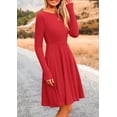 thumbnail image 4 of Vestido PRETTYGARDEN de otoño para mujer, tejido acanalado de manga larga XL, 4 of 8