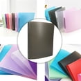 thumbnail image 5 of 1 Inch 2 Ring Binder, Durable PVC Plastic Loose Leaf Binder with Metal Round Rings, Refillable Document Organizer for office supplies Office Home, Compact Notebook Cover for Notes Journals and Files, 5 of 6