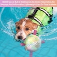 thumbnail image 4 of Pelota de fútbol QDAN Dog Toy con correas para perros pequeños de 5 pulgadas, 4 of 7