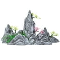 thumbnail image 1 of Adorno de montaña de piedra, decoración para pecera, resina, artesanía de montaña, acuario de montaña, 1 of 8