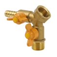 thumbnail image 4 of Solid Brass Hose Y Splitter 2 Valves for Change Flow Direction 3/4inch, 4 of 4