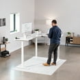 thumbnail image 6 of VIVO Electric 78" x 55" Stand Up Corner Desk, White Table Tops, White Frame, 6 of 8