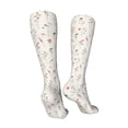 thumbnail image 3 of Naloa Wildflower Watercolor High Stockings Women Thigh High Stockings Over Knee Long Stockings-One Size, 3 of 8
