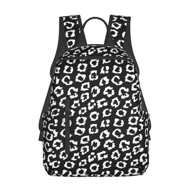 Disketp Black Leopard Mochila Ligera e Impermeable, Mochila de Día Resistente para Viajes, Senderismo y Uso Diario para Hombre y Mujer