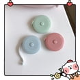 thumbnail image 3 of Cinta métrica retráctil creativa de 3 piezas, portátil, para medir el cuerpo, para sastre, costura, manualidades y tela (rosa, azul cielo y verde claro, 1 unidad por color), 3 of 5