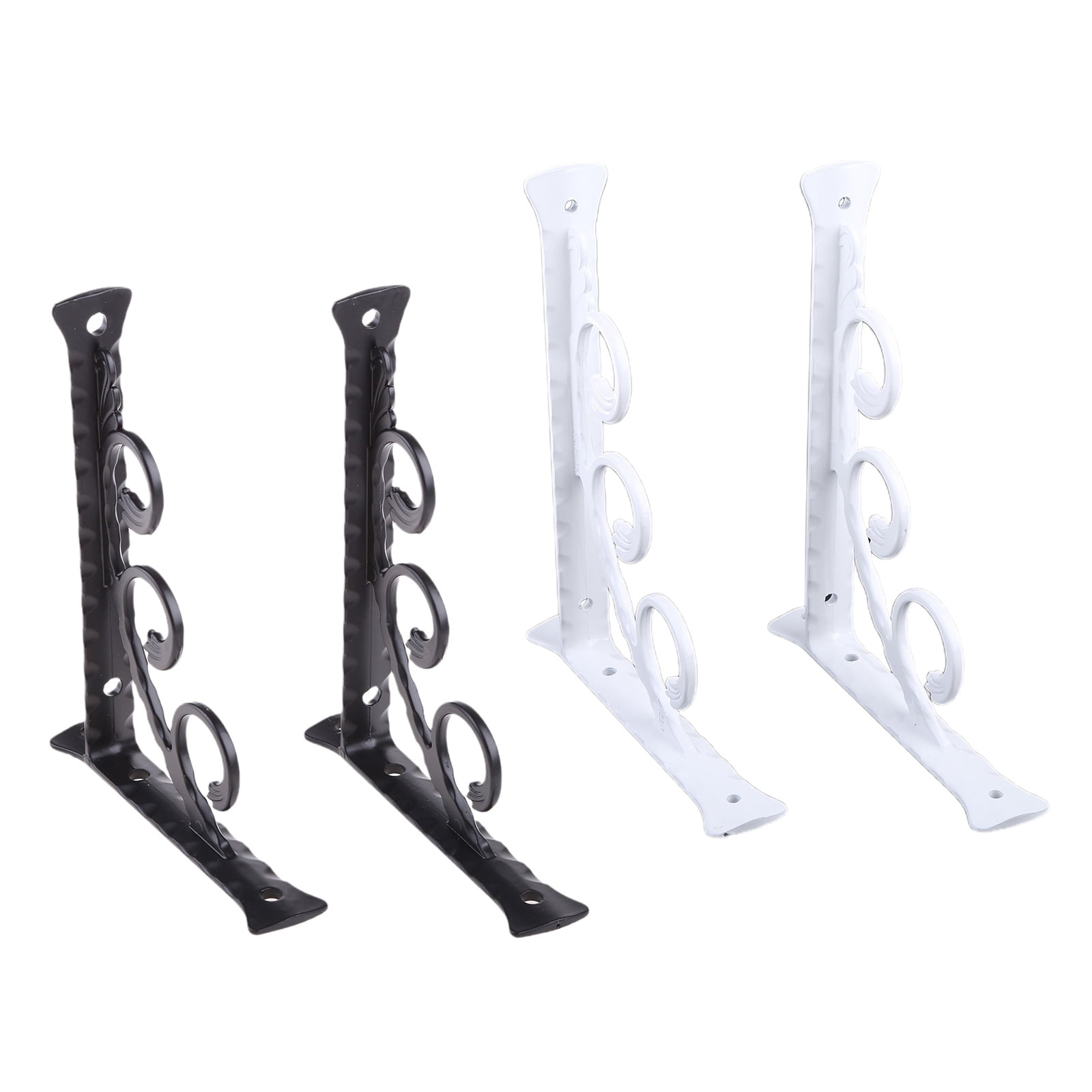 1 Pair Heavy Duty Wall Mounted Brackets Triangular Shape Shelf Bracket Durable
