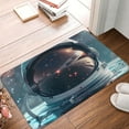 thumbnail image 4 of Yiaed Astronaut Helmet Reflections Print Flannel Doormat Mat Outdoor Indoor Door Mats,Welcome Matt Outdoor Front Door Mat Doormat Outdoor Mat Outdoor Mat,16"x24", 4 of 7