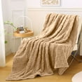 thumbnail image 5 of Soft Cotton Bed Blanket,Thermal Throw Blankets for All Season Lightweight Blanket with Weave Pattern Blanket 59x39inch, 5 of 5