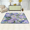 thumbnail image 3 of Area Rugs 36"x24" Indoor Non-Slip Wear Resistant Floor Mats Soft Large Carpets for Living Room Bedroom Home Decor Washable Rug Elegant Purple Daffodil Pattern, 3 of 7