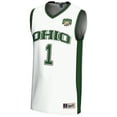thumbnail image 2 of Male GameDay Greats #1  White Ohio Bobcats  Lightweight Basketball Jersey, 2 of 4