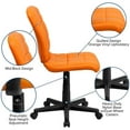 thumbnail image 6 of Scranton & Co Vinyl Quilted/Nylon Mid-Back Office Chair in Orange, 6 of 6