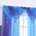 thumbnail image 6 of 15 Color Solid Sheer Voile Net Curtains/Drape/Panel/Scarf/Valance, Swag Swags, Swags with Tassle Assorted Door Window for Living Room Bedroom Kitchen Patio Villa Parlor Sliding Door, 6 of 6