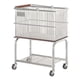 thumbnail image 1 of Cesta de ropa con ruedas, organizador de cestos de ropa sucia multiusos para uso comercial y Plata, 1 of 7