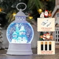 thumbnail image 2 of Christmas Snow Globes Lantern, Winter Scene with Highland Cow Christmas Tree, Musical Snowglobe with LED Lights & 6h Timer Swirling Glitter Holiday Decortaions Gifts, USB/Battery Powered, 2 of 7