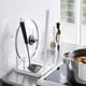 thumbnail image 3 of Moyic Estante multifuncional para utensilios de cocina, tipo sentado con escurridor, tapa de olla, cuchara, estante para el hogar, Mini tapa de olla, Cocina y Comedor Blanco Moyic HA026850-02, 3 of 6