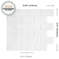 Smart Tiles SelfSticky Backsplash Wall Adhesive, Premium 3D Subway