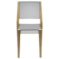 thumbnail image 2 of LeisureMod Modern Barker Chair with Wooden Frame-Color:Clear, 2 of 7