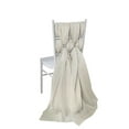 thumbnail image 6 of Efavormart 5 Pack | 22" x 78" Beige DIY Premium Designer Chiffon Chair Sashes for Wedding, Party, Event, Banquet, Decoration, 6 of 8