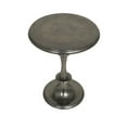 thumbnail image 3 of Urban Designs Midnight Pedestal 24" H x 17" W Solid Aluminum Round End Table, 3 of 6