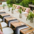 thumbnail image 3 of Dark Grey White Cloth Napkins, Farmhouse Ombre Color Modern Simple Washable and Reusable Dinner Napkins Set of 6, Table Napkin for Kitchen Party Birthday Wedding Hotel Housewarming 20"x20", 3 of 8