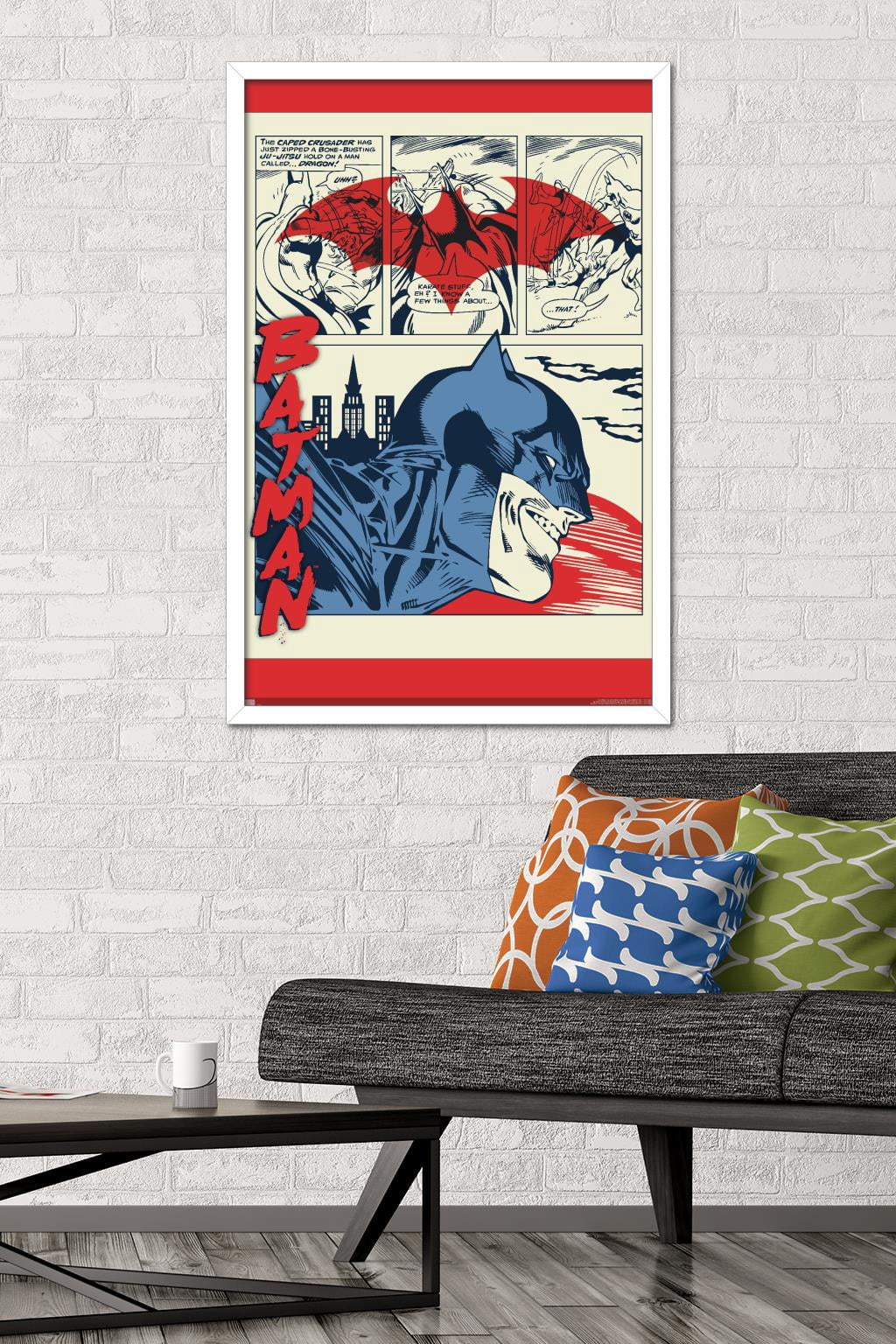 DC Comics Batman - Comics Wall Poster, 22.375" x 34", Framed