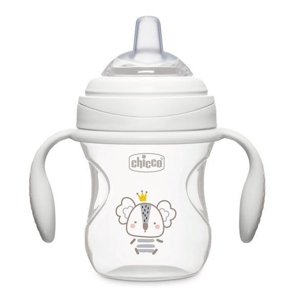 Chicco 7oz. Silicone Spout Transition Sippy Cup, 4m - Grey