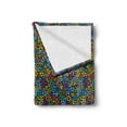 thumbnail image 2 of Colorful Soft Flannel Fleece Blanket, Various Different Geometrical Shapes Rich in Color Complex Mosaic Structure Print, Cozy Plush for Indoor and Outdoor Use, 60" x 80", Multicolor, by Ambesonne, 2 of 5