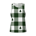 thumbnail image 4 of Haiem Green White Lumberjack Plaid Men Workout Tank Top Gym Bodybuilding Sleeveless Muscle T Shirts Athletic Tank Breathable Workout Shirt-4X-Large, 4 of 9