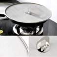 thumbnail image 5 of Juego de 2 cubre sartenes de acero inoxidable con mango de cocina abatible, práctica tapa para sartenes u ollas Ø 25 cm + 32 cm, 5 of 5