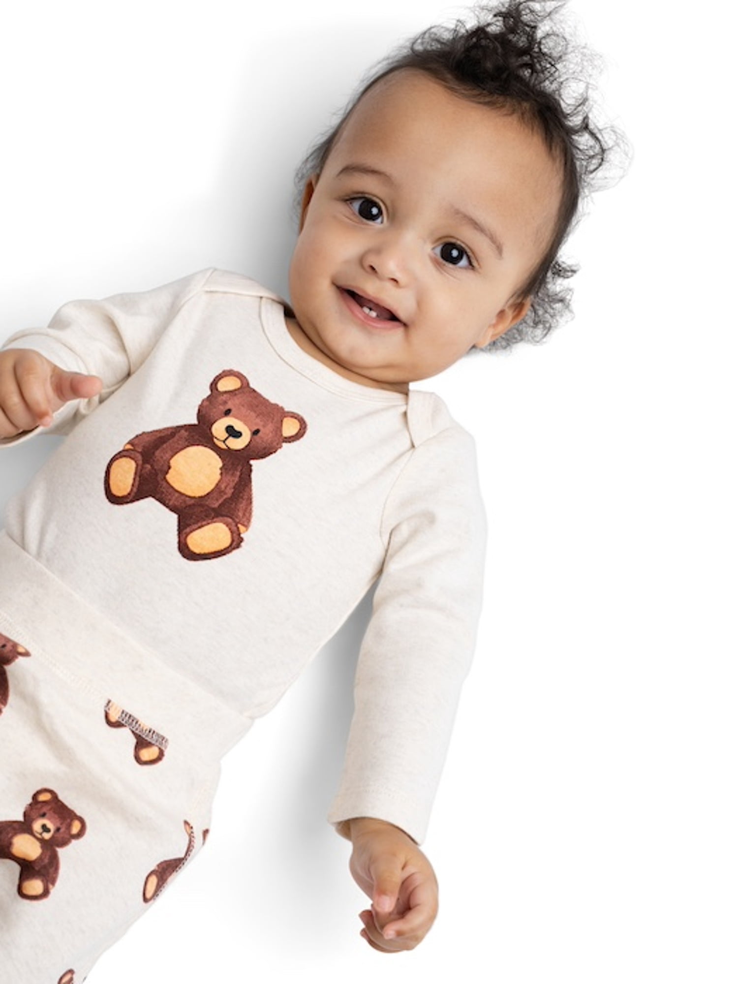M+A by Monica + Andy Organic Cotton Gender Neutral First Moves Bodysuit + Groove Pant Set, Sizes Newborn -24 Months