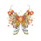 thumbnail image 1 of Kits de modelos de rompecabezas de metal 3D MU Flower and Butterfly D-Sunset, 1 of 8