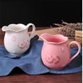 thumbnail image 4 of Creative Sakura Coffee Milk Pitcher Ceramic Sauce Pot Gravy Boat With Handle, 4 of 6