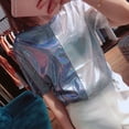 thumbnail image 4 of T-shirts pour Femmes Mode Femmes Brillants Réfléchissants Manches Courtes Amples Décontractés Hauts Tee Blouses de Travail pour Femmes Bureau en Liquidation, 4 of 5