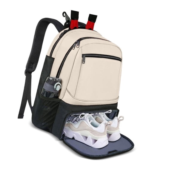Large Capacity Tennis Racket Backpack with Separate Shoe Pouches Outdoor Sports Tennis Racket Bag