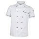 thumbnail image 1 of Y Negro Y Chef Chaqueta Abrigo Ropa Hotel Servicio de Cocina Uniforme de Panadería de Manga Corta para Hombres Mujeres , , L, 1 of 8