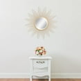 thumbnail image 2 of Antique Gold Starburst Wall Mirror 23" with Keyhole Bracket for Living Room, Bedroom, Bathroom, 2 of 5