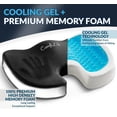 thumbnail image 2 of Silla de oficina mejorada con gel ComfiLife, modelo Seat Cushion, color negro, 2 of 9